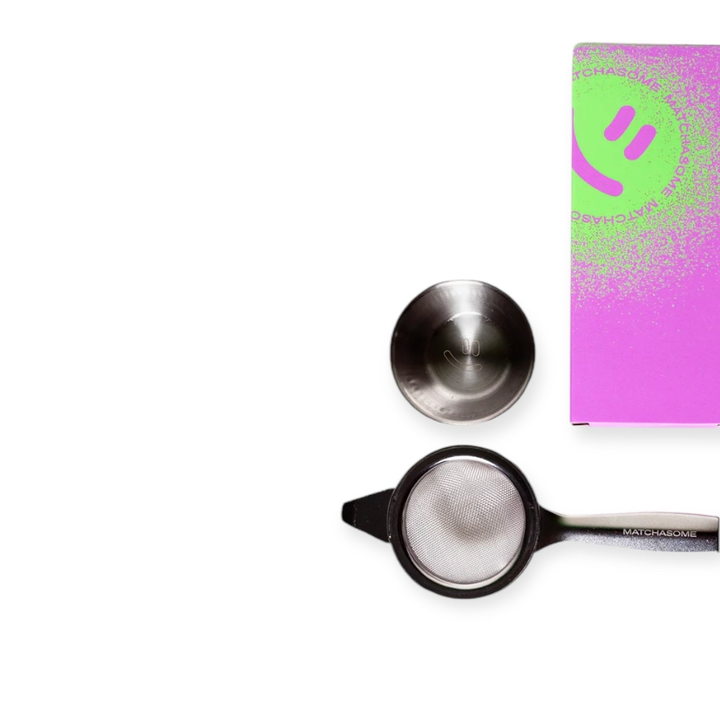 Matchasome Matcha Sieb mit Untersetzer