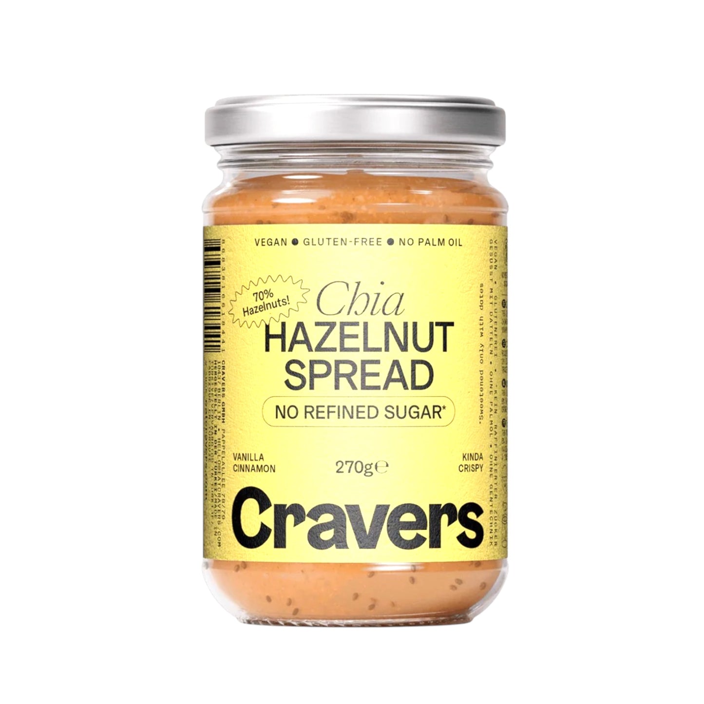 Cravers Chia Hazelnut Spread