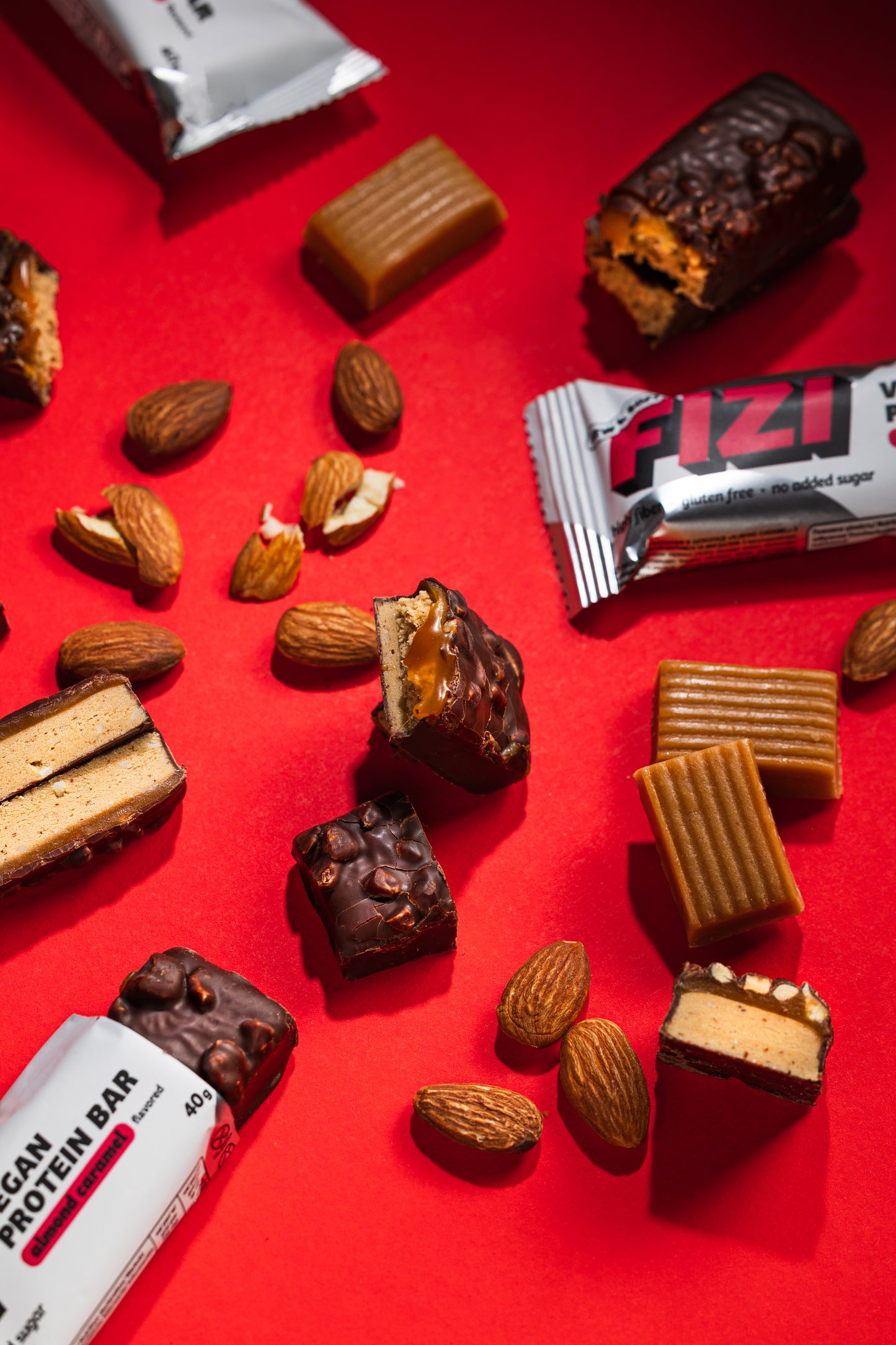 FIZI Almond Caramel Protein Bar