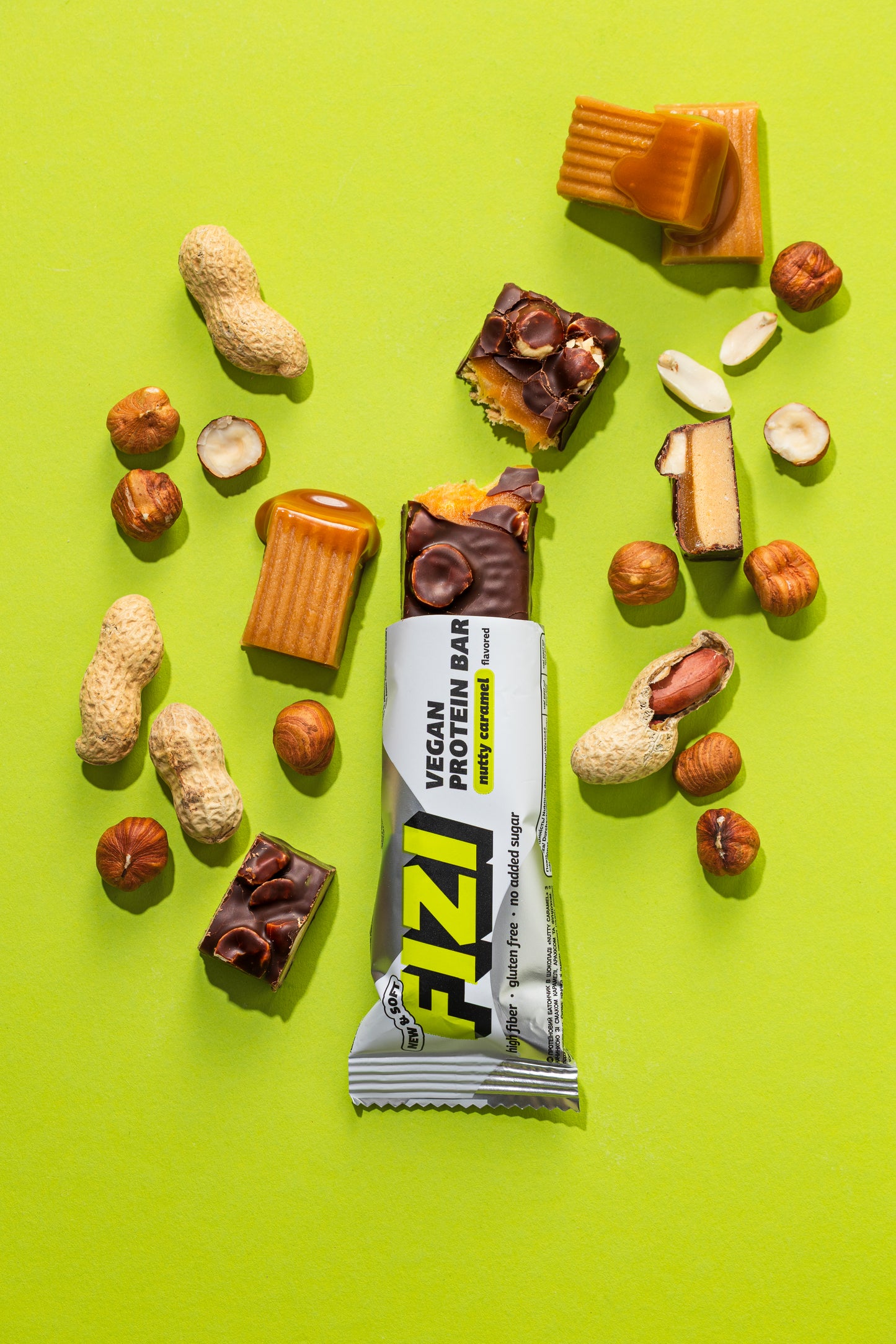 FIZI Nutty Caramel Protein Bar